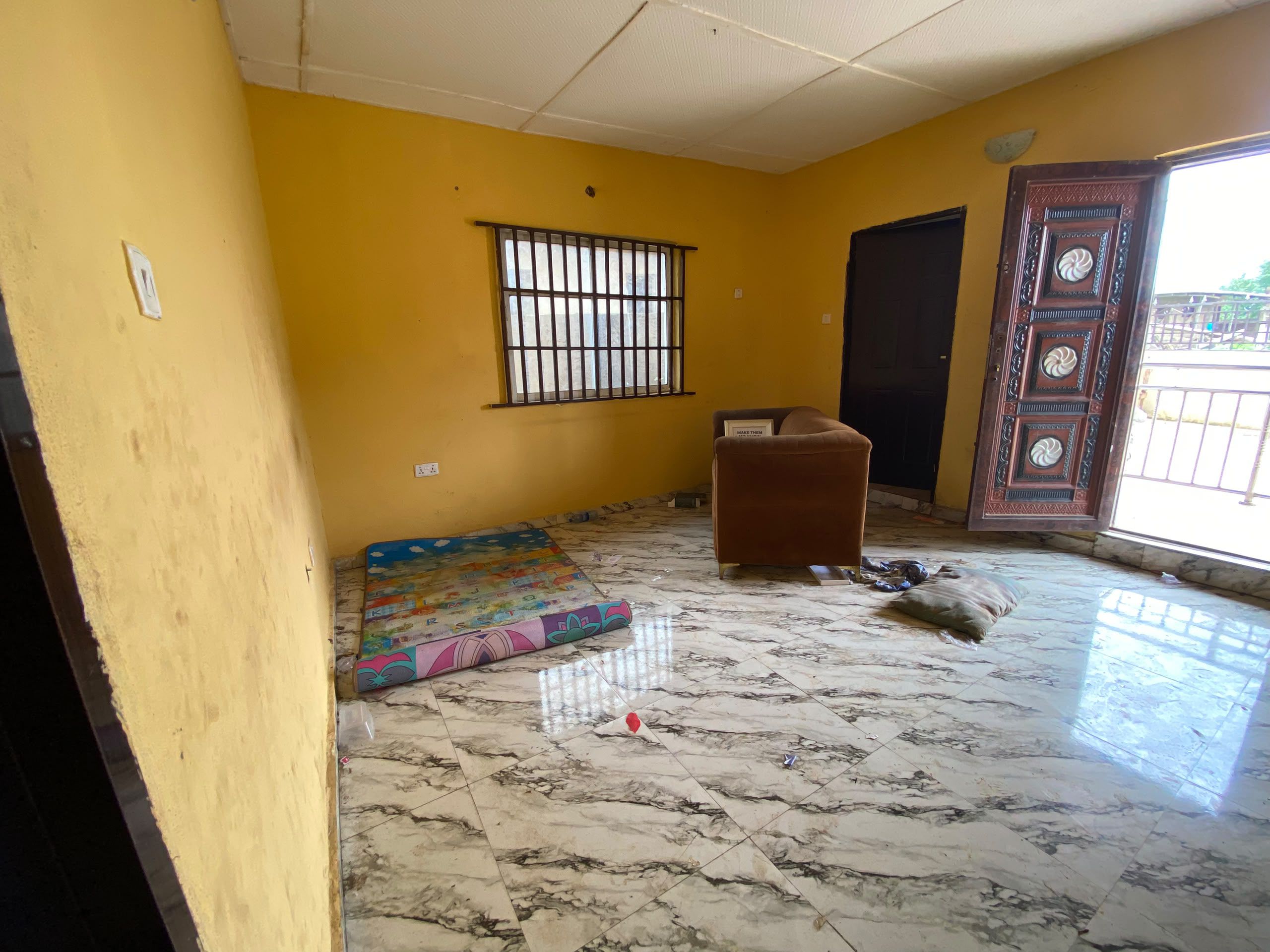 Two Bedroom Flat with Shared Toilet and Bathroom in Isale Oko Roundabout